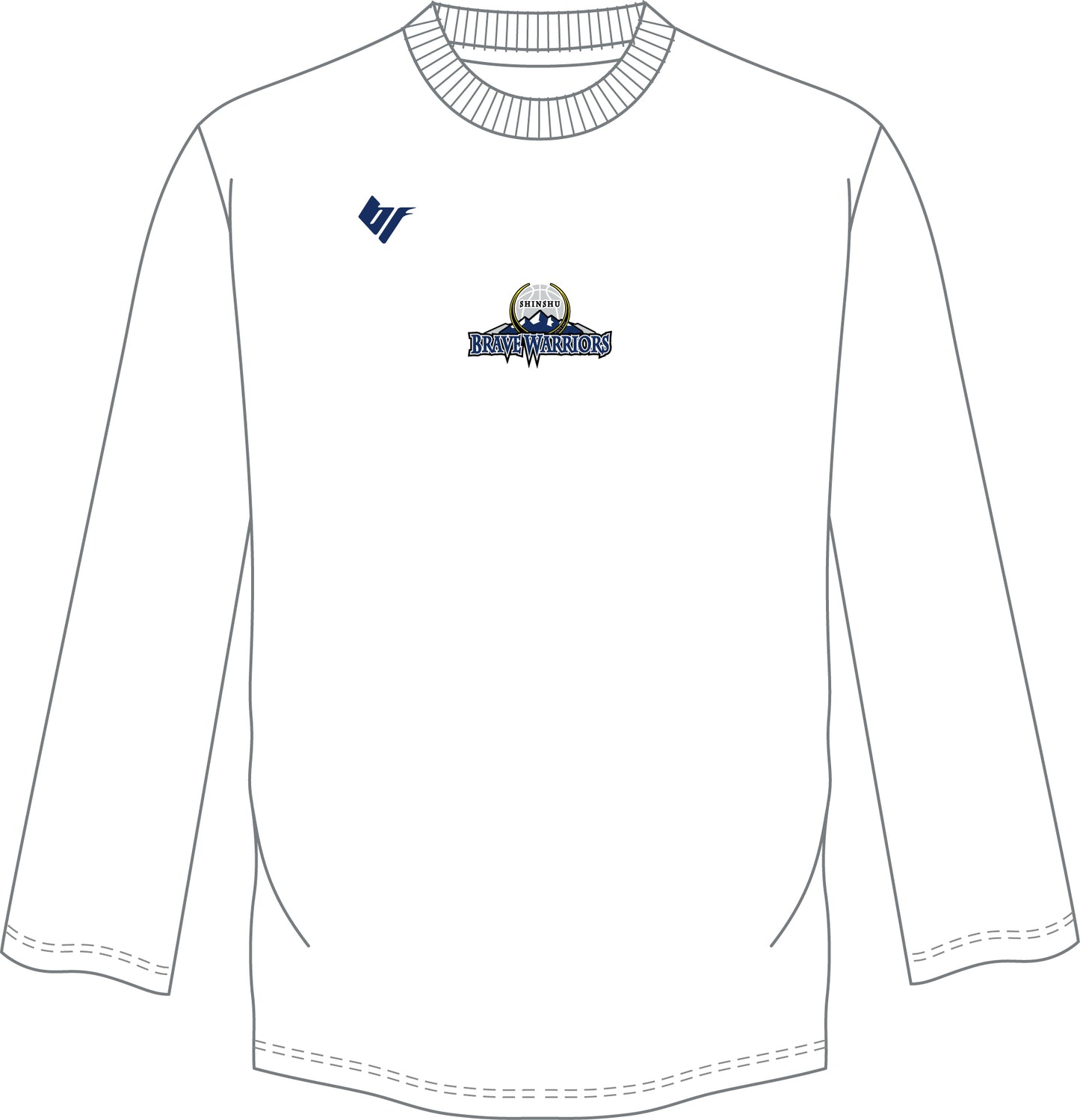 【アカデミー生限定】長袖Tシャツ(ドライ)ホワイト